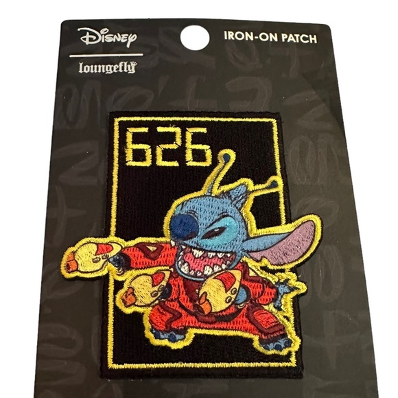 Disney Lougefly Lilo & Stitch Space Stitch Galaxy Iron On Patch New In Package - Picture 3 of 3